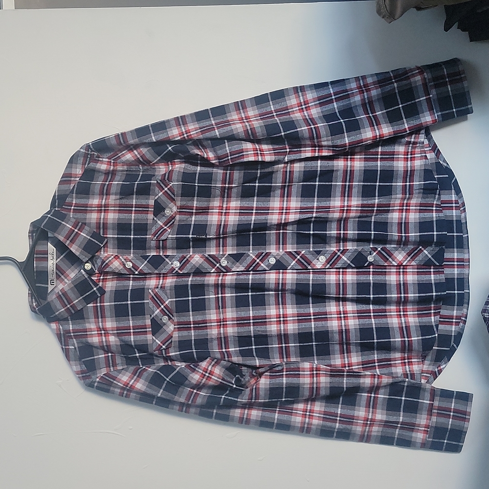 Travis Mathew Premium Button Up Flannel Mens M